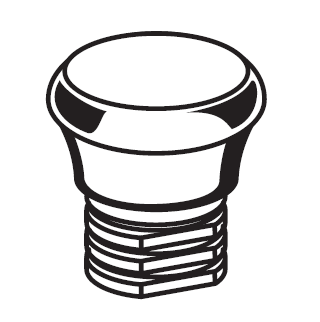 American Standard M909610-0750E - INDEX BUTTON-ELJER, STAINLESS STL