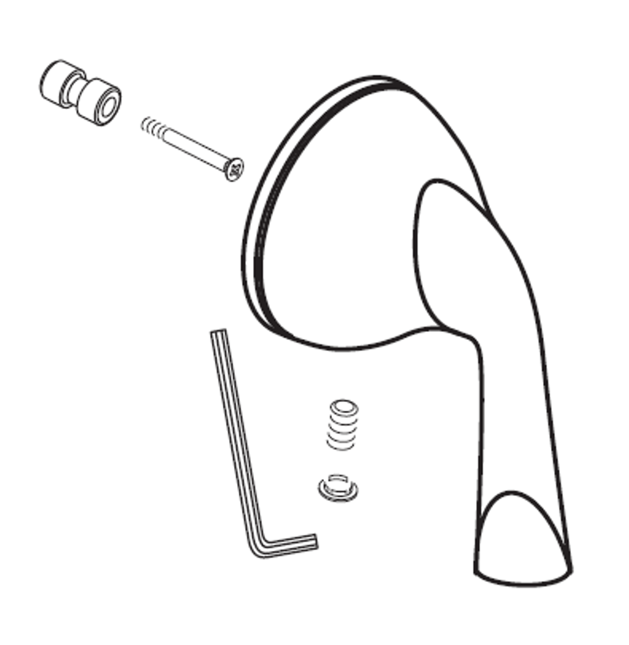 American Standard M964032-0020A - LEVER HANDLE KIT F/TRADITIONAL BS, CHROME American Standard M964032-0020A - LEVER HANDLE KIT F/TRADITIONAL BS, CHROME