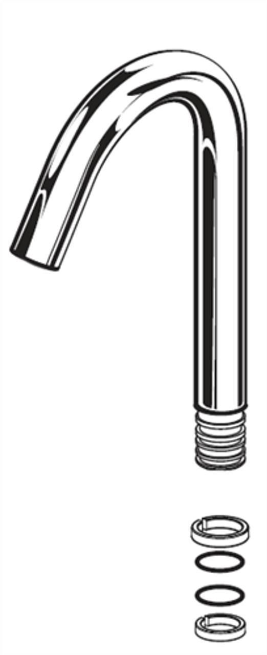 American Standard M962760-0020A - SPOUT ASSY-PEKOE-CHROME-RP, CHROME