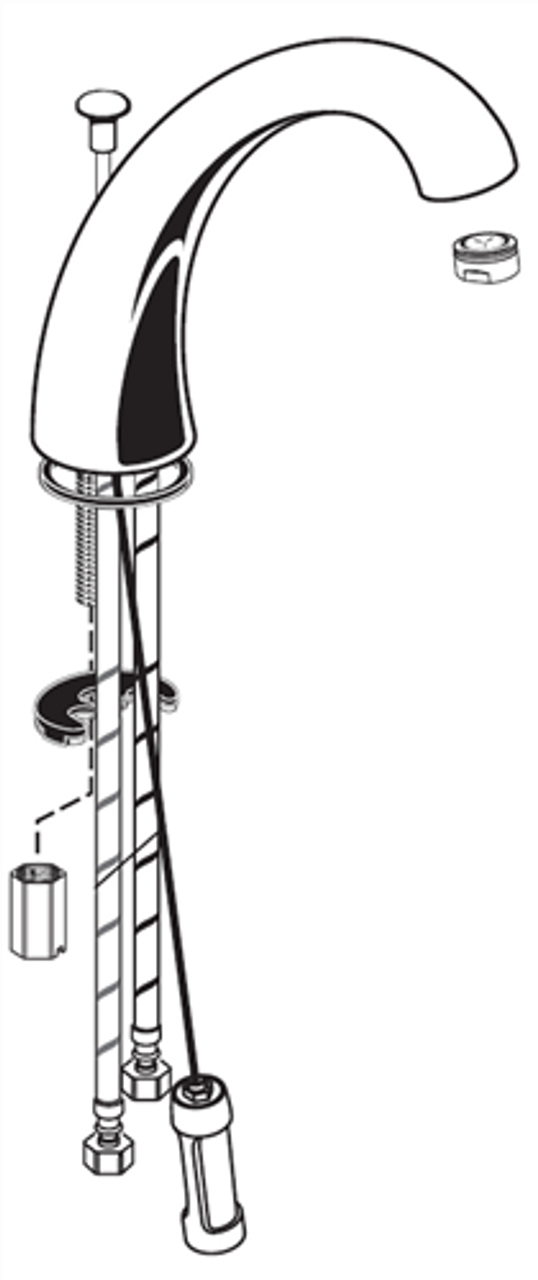 American Standard M964094-2950A - FABRICATED SPOUT FOR CADET 3885, SATIN American Standard M964094-2950A - FABRICATED SPOUT FOR CADET 3885, SATIN