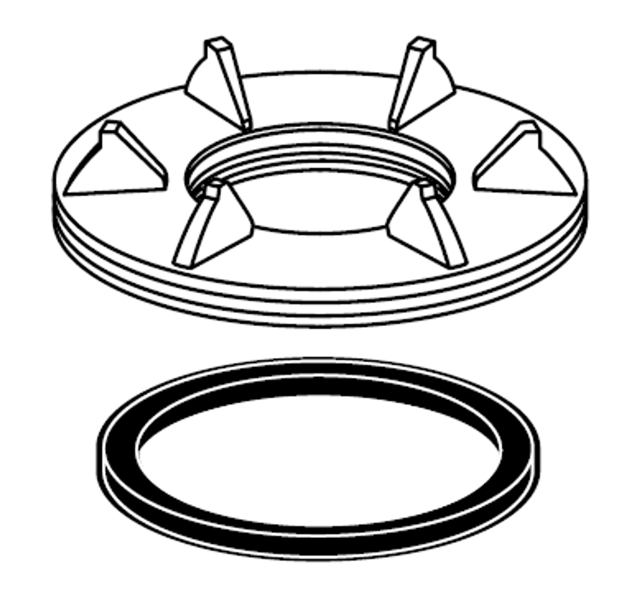 American Standard M962592-0070A Deck Adapter Kit