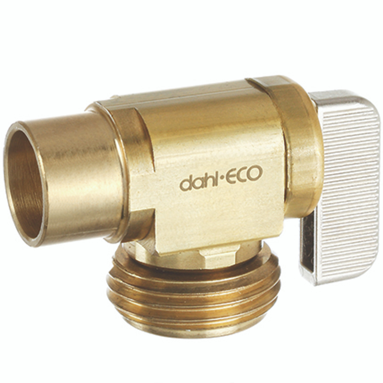 Dahl 621-13-04-BAG - 1/2 Female Solder x Male Hose, Rough Brass