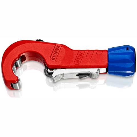 Knipex 90 31 02 SBA - TubiX Pipe Cutter, Red/Blue