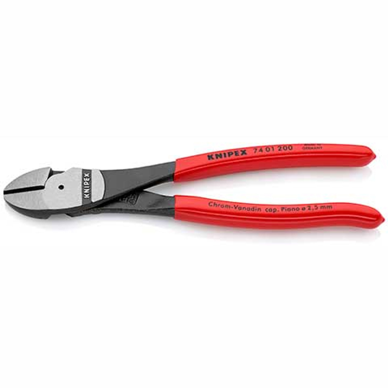 Knipex 74 01 200 SBA - High Leverage Diagonal Cutters, Red