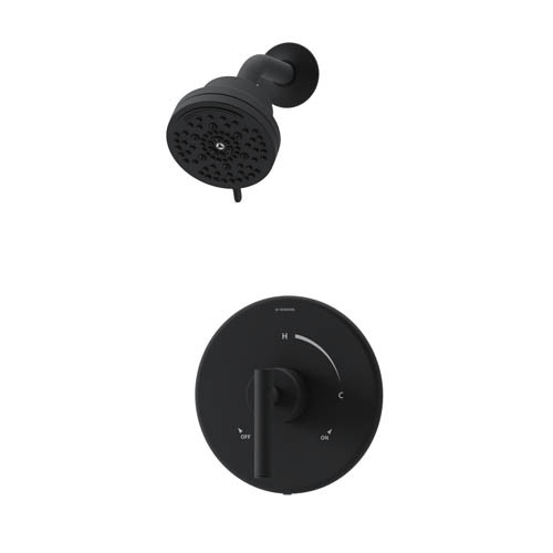 Symmons 3591BMBTRM Dia Shower Trim, Matte Black