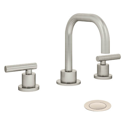 Symmons SLW3512STNPP Dia Widespread Lavatory Faucet, Satin Nickel