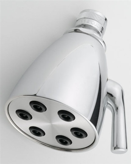 Jaclo B728 CONTEMPO #2 Shower Head with 2-3/4" Face and 6" Spray Jets - Black Nickel