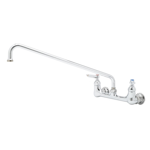 T&S Brass - B-0230-M - Double Pantry Faucet, Wall Mount, 8-inch Centers, 18-inch Swing Nozzle (065X) (Qty. 6)