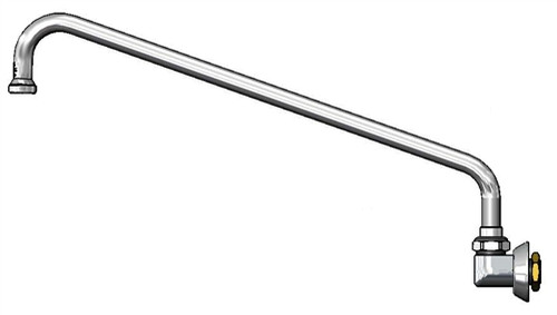 T&S Brass - B-0526-4 - Swivel Nozzle, Wall Mount, 10-inch Nozzle