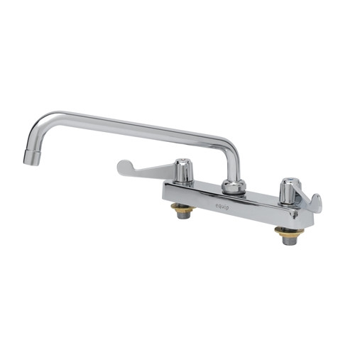 T&S Brass 5F-8CWX10 - Equip 8-inch C/C Deck Mount Workboard Fct W/ 10-inch Swing Nozzle, 4-inch Wrist Action Handles
