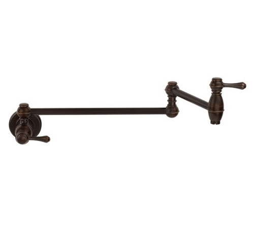 Danze D205057BR - Opulence Single Handle Pot Filler Wall Mount Lever Handle - Tumbled Bronze
