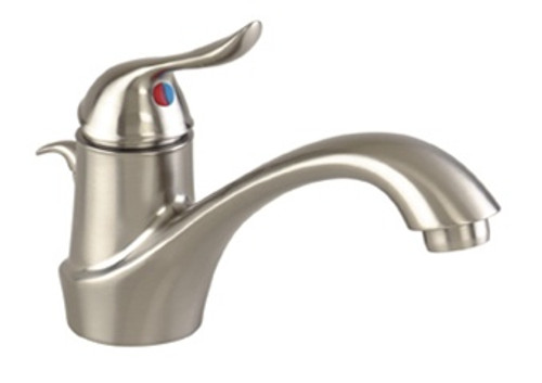 Gerber 43-081-BN Pomeroy? Single Handle Lavatory Faucet with Solid brass body and spout, Ceramic disc cartridge and Pressure compensating flow rate 1.5 gpm @ 60 psi aerator.
