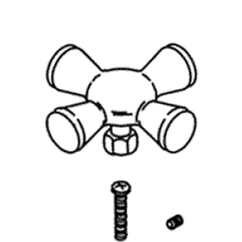 Kohler 1010859-0 - Cold White Porc Cross Handle Kit