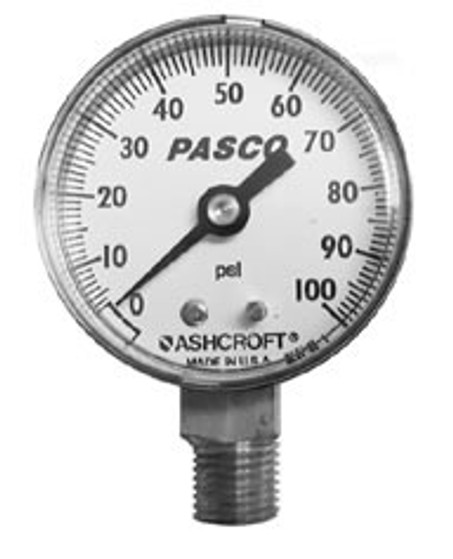 Pasco - 1728-BM - 2-inch 60# PRESSURE GAUGE, BACKMOUNT