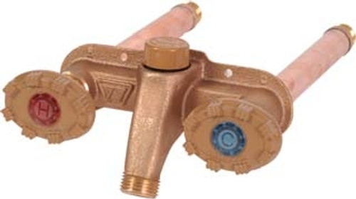 Woodford 22C-4-MH Model 22C Freezeless Hot & Cold Wall faucet 4 Inch, Metal Handle