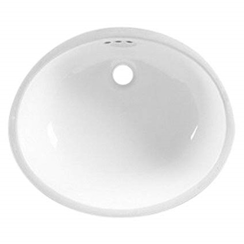 American Standard 0496221.020 OVALYN 19-1/4X16-1/4 W/FRNT OVERFLOW WHT