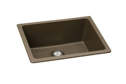 Elkay - ELGU2522MC0 - E-Granite Undermounted Mounted Sink, Mocha