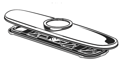 American Standard M962806-2420A Escutcheon And Putty Plate-Rp-