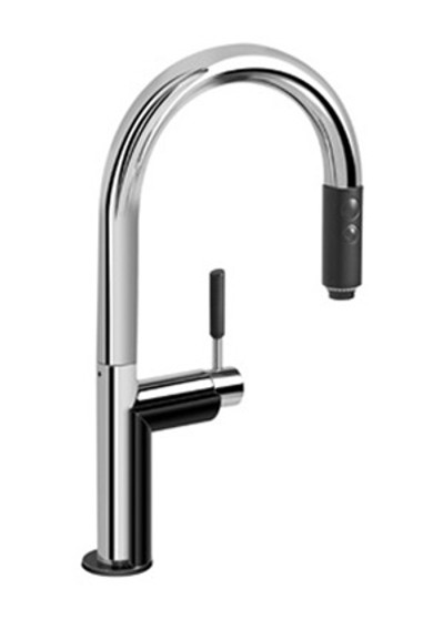 Graff - G-4852-SN/BK - Oscar Oscar Pull-Down Kitchen Faucet
