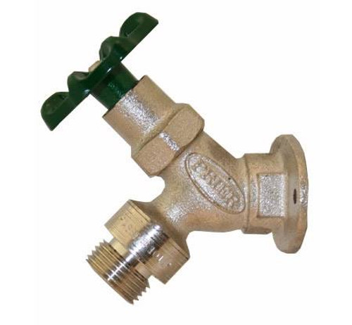 Prier Products - C-155NP.50 - Angle Sill Faucet, Anti-Siphon, 1/2-inch FPT, Satin Nickel Plated