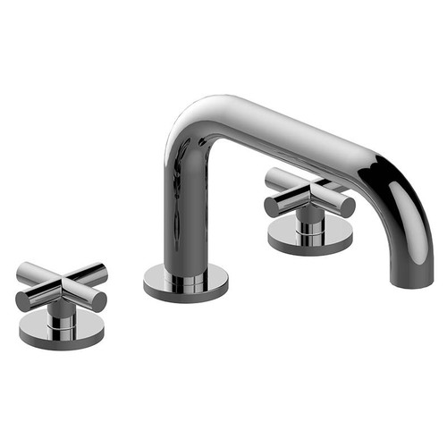 Graff G-6750-C17B-PC Terra Roman Tub Set - Rough and Trim, Polished Chrome