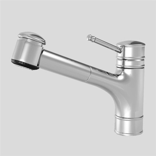 KWC 10.031.033.127 DECO Pull Out Spray Kitchen Faucet with 9 inch Spout Splendure? Stainless Steel