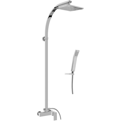 Graff GX-3770-LM31N-PC Solar Exposed Shower System, Polished Chrome