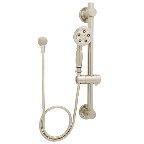 Speakman SM-6080-ADA-P-BN Alexandria ADA Hand-held Shower Combinations with Grab/Slide Bar in Brushed Nickel