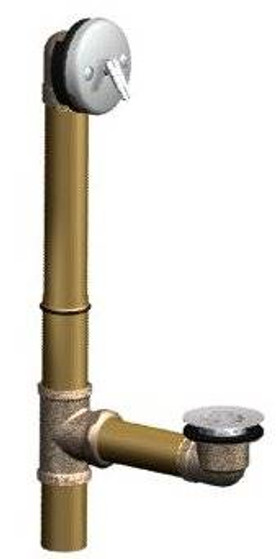 Union Brass&#174; - 77 - Chrome Lift-n-Turn Bath Drain Assembly