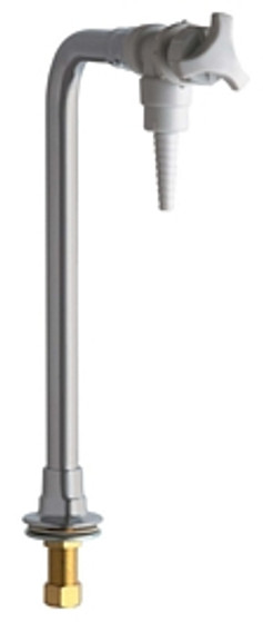 Chicago Faucets 828-ASAM - Polypropylene Pure Water Faucet with Chemical Resistant Satin Antimicrobial Finish