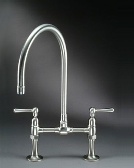 Jaclo 1018 Series Bridge Faucet with 7" Swivel Spout