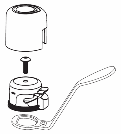 Moen 93971 - Chrome Polished Lever Handle Kit with Cap
