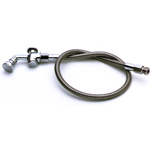 T&S Brass - B-0101 - Spray Valve w/ Rosespray Head and 38-inch Flexible Stainless Steel Hose(013E-36)