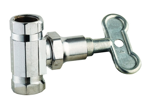 T&S Brass - B-0415 - Stop, Straight Loose Key Stop, 3/8-inch NPT