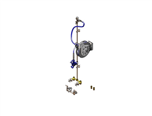 T&S Brass B-1454 - Hose Reel,Base Fct,Vb,Piping Kit, & Concealed Mixing Faucet