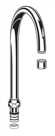 American Standard M964082-0020A Gosseneck Spout Commercial Kitchen -Rp-