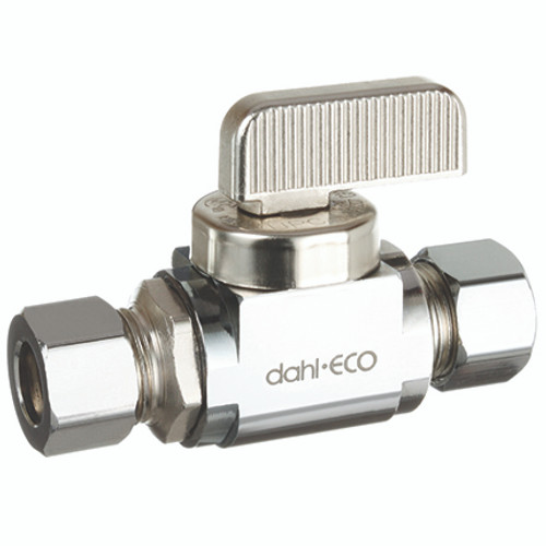 Dahl 511-31-31-BAG - 3/8 OD Comp x 3/8 OD Comp, Plated