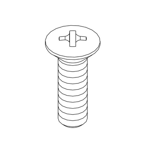 CENTRAL BRASS X107-F Oval Head Handle Screw Phillips - 25 Peak CENTRAL BRASS X107-F Oval Head Handle Screw Phillips - 25 Peak