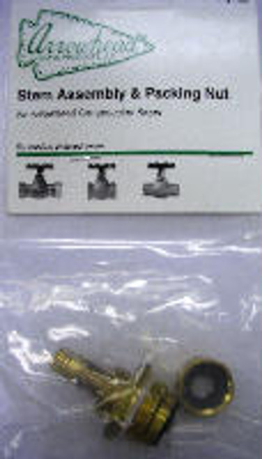 Arrowhead Brass PK1120  - Stem Assembly & Packing Nut for Compression Stops Stem Assembly & Packing Nut for Compression Stops - 7.94 7.94 - 0.175 0.175 - Arrowhead Brass