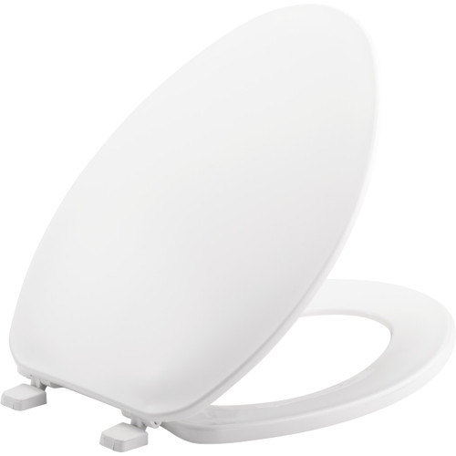 170 000 - Bemis Elongated Plastic Toilet Seat with Top-Tite Hinge, White