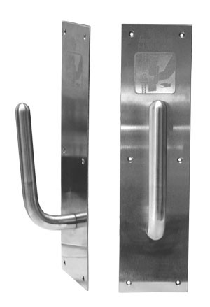 Component Hardware - SG-101 - SANIGRASP HEAVY DUTY S/S DOOR PULL W/SANIGUARD