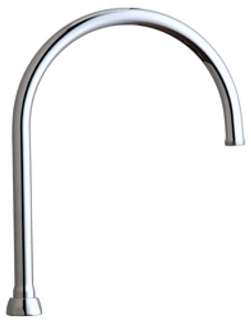 Chicago Faucets GN8AJKABCP - 8-inch Rigid / Swing Gooseneck Spout Chicago Faucets GN8AJKABCP - 8-inch Rigid / Swing Gooseneck Spout