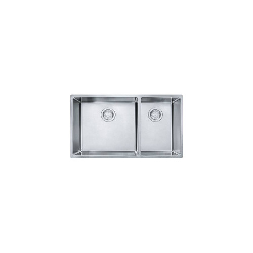 Franke CUX160 Cube 31 1/2" Double Basin Undermount Sink, Stainless Steel  Franke CUX160 Cube 31 1/2" Double Basin Undermount Sink, Stainless Steel