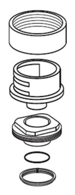 Moen 101249 - Polished Chrome Collar & Nut Kit Moen 101249 - Polished Chrome Collar & Nut Kit