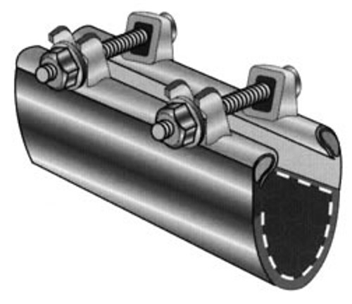 Pasco - 2676 - 1 x 6-inch REPAIR CLAMP, 2 BOLT Pasco - 2676 - 1 x 6-inch REPAIR CLAMP, 2 BOLT