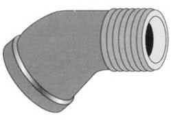 Pasco - 7190 - 1/4-inch BR 45 ST ELL