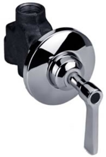 Speakman S-1182 - Transfer valve two way solid brass, chrome plated lever handle and trim, 1/2-inch NPTF connectors