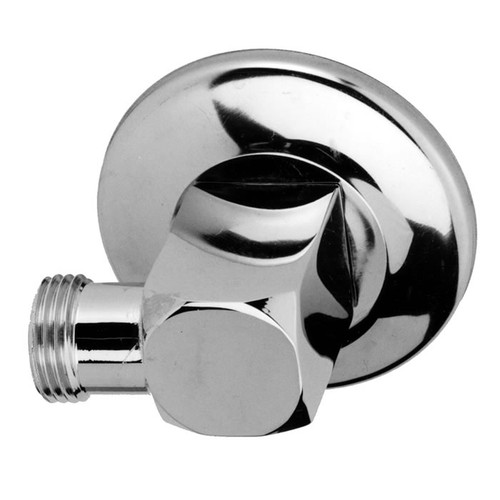 Speakman VS-115 - Supply ell with wall flange, chrome plated 1/2-inch NPTF inlet, 1/2-inch NPSM outlet