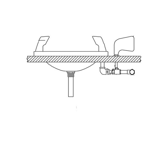 Speakman SE-460 - Counter top mounted, stainless steel bowl.