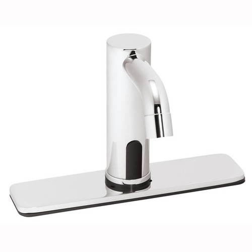 Speakman S-9421 - AC powered/plug-in lavatory faucet. Solenoid with built-in filter. Electronics housed above counter. Solid brass body and spout. 60-second time out feature prevents floods. Meets ASME A112.18.1/CSA B125.1